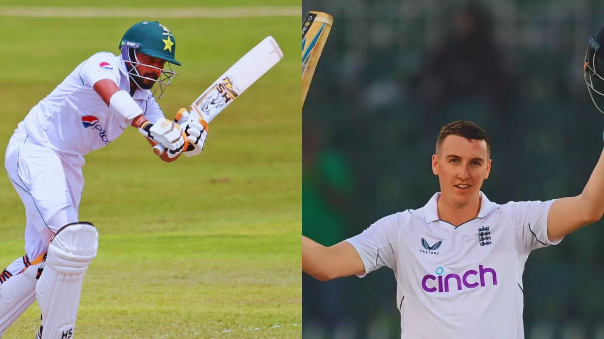 Saud Shakeel and Harry Brook