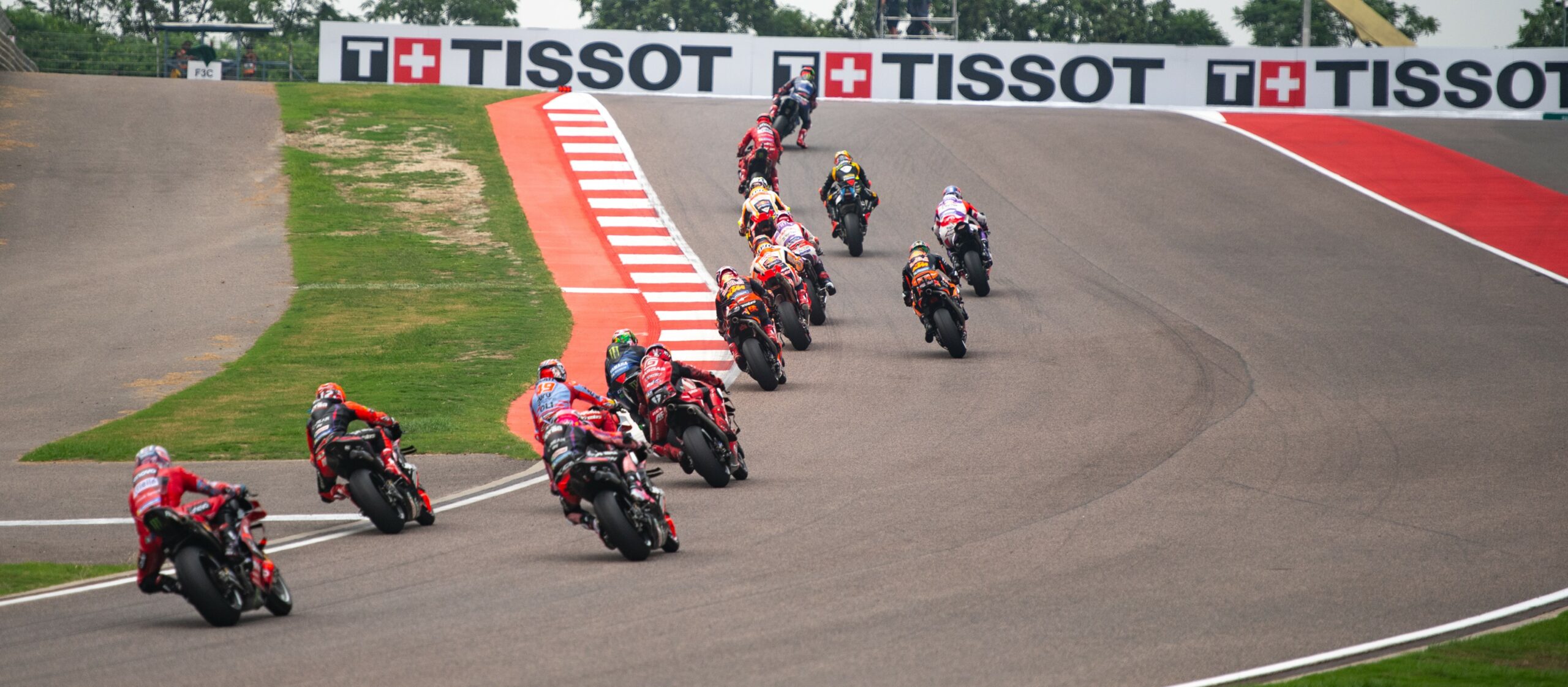 Riders in action on September 24 at the IndianOil Grand Prix Of India at Buddh International Circuit in Greater Noida.
