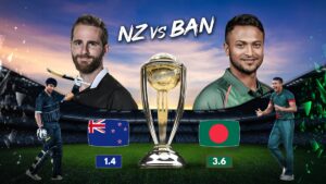 ICC World Cup 2023: Bangladesh vs. New Zealand