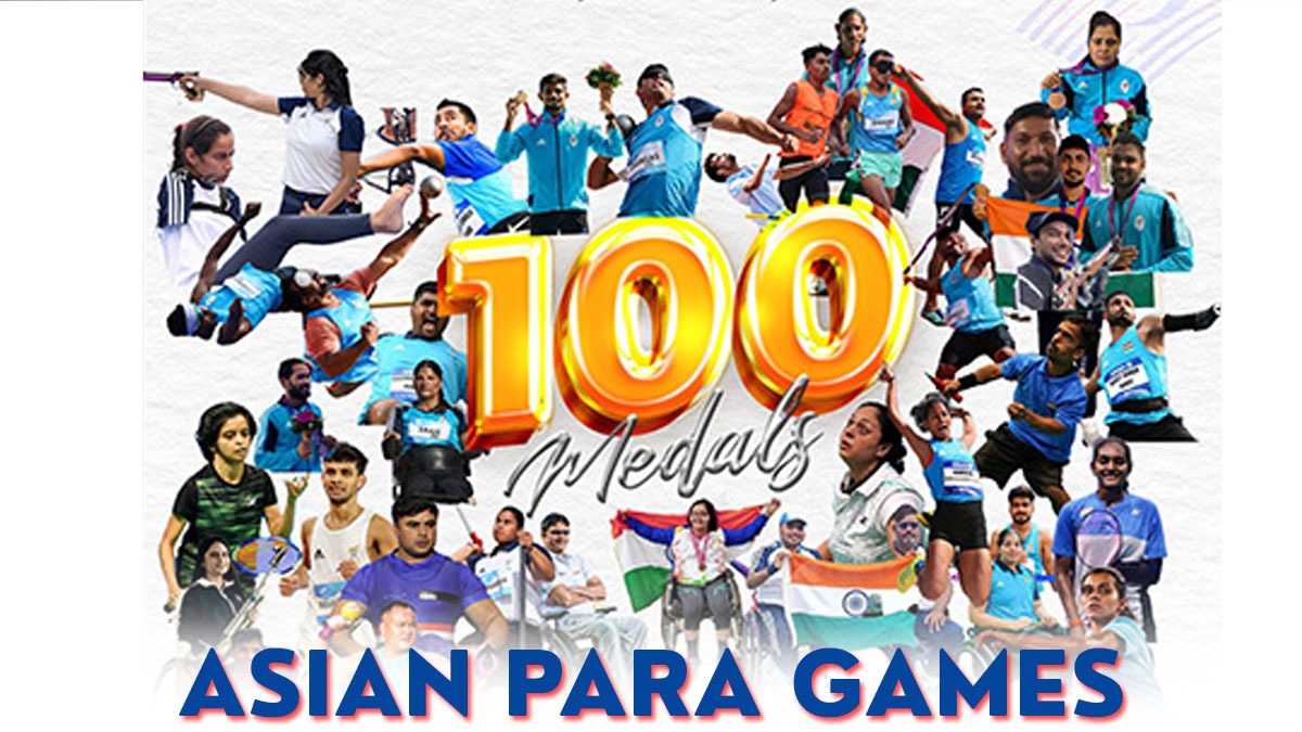 Indian ParaAthletes Shine with Historic 100Medal Milestone at Asian
