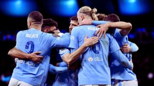 Manchester City extened unbeaten run to 18-matches, also become fastest to 250 goals in Europe