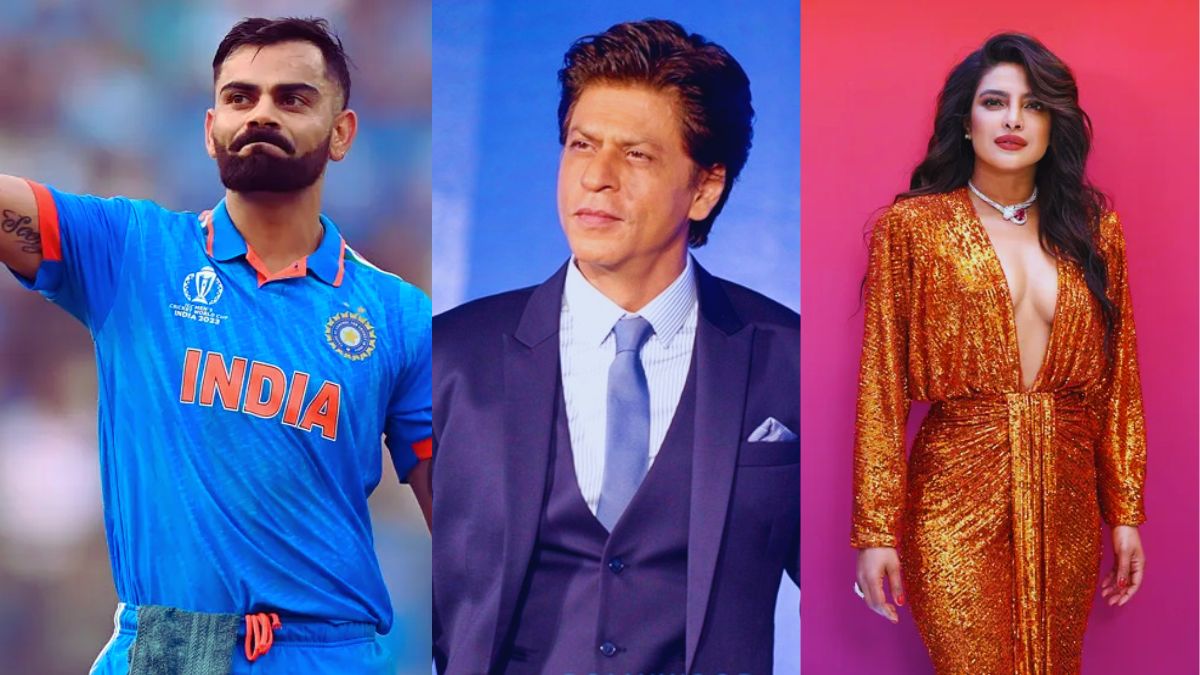 Virat Kohli, Shahrukh Khan, Priyanka Chopra