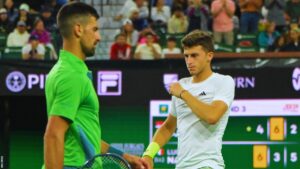 Luca Nardi, Novak Djokovic, BNP Paribas Open, Indian Wells