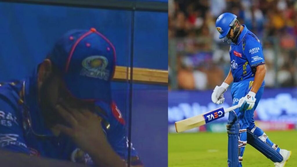 Rohit Sharma crying