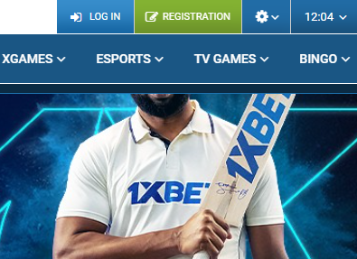 Login button on 1xBet