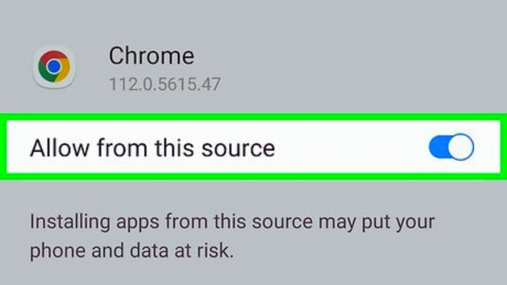 Allow to install APK file