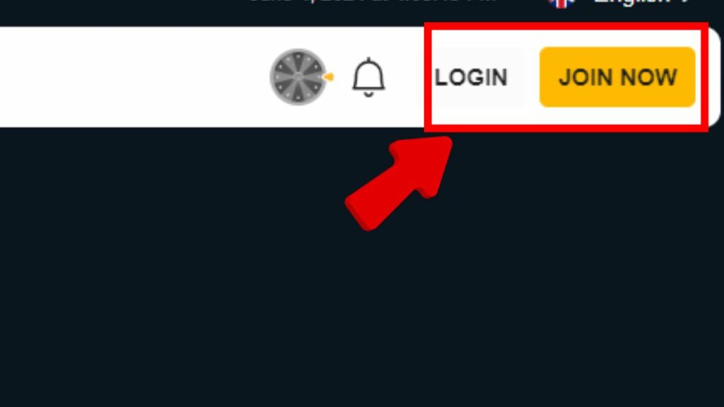 Rajabets login and signup option