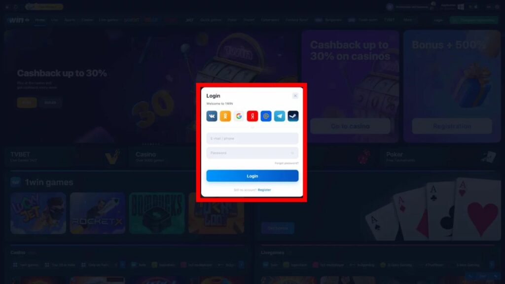 Login at 1Win