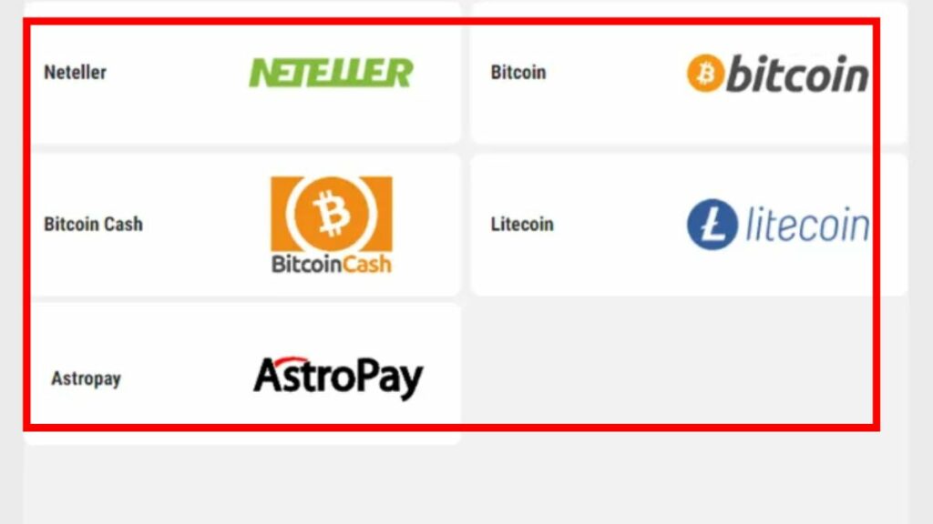 Available deposit method