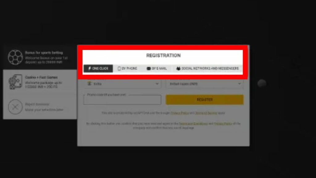 Types of registration methods