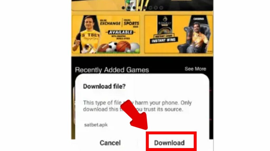 Click on download