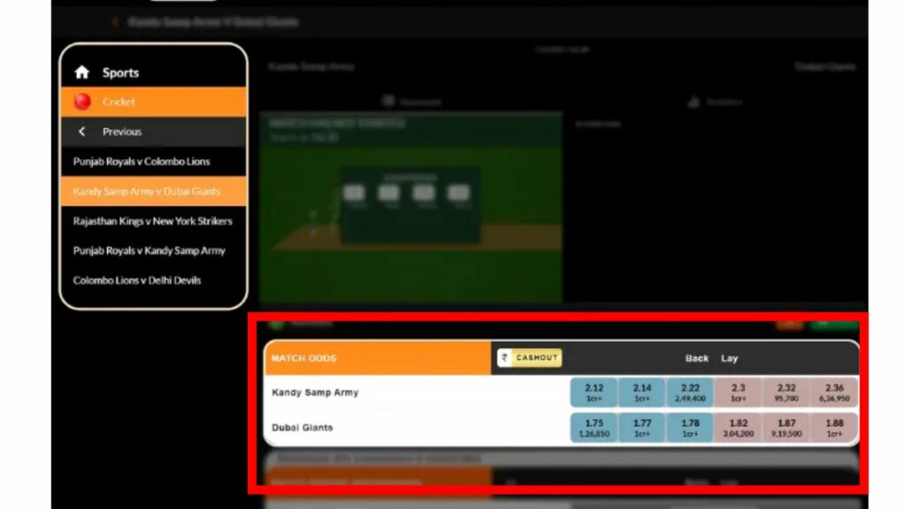 Place a bet at fairplay