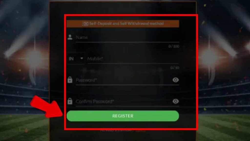 Fill all the required fields