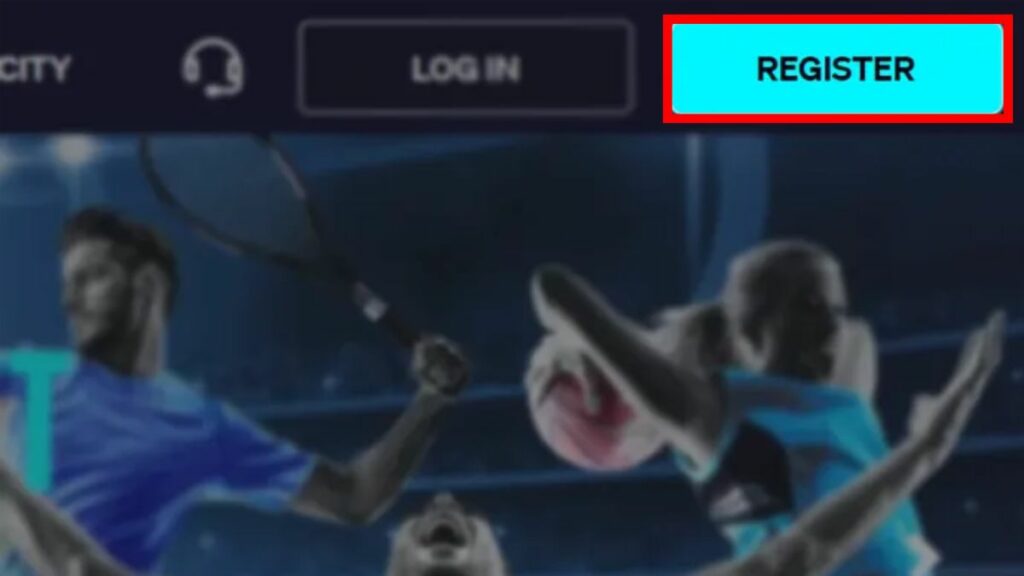 Register icon on home page