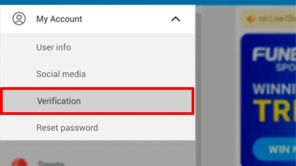 Verify your account