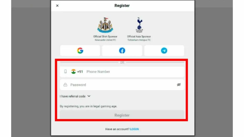 Register on Fun88