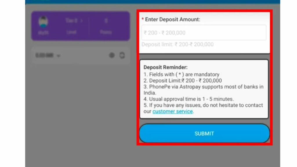Make your first deposit
