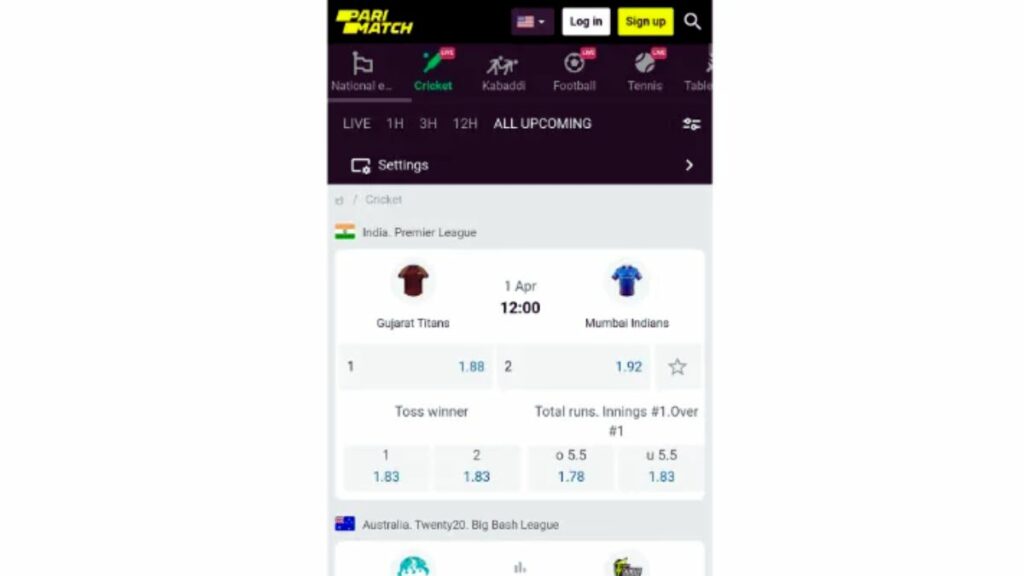 Official website of Parimatch