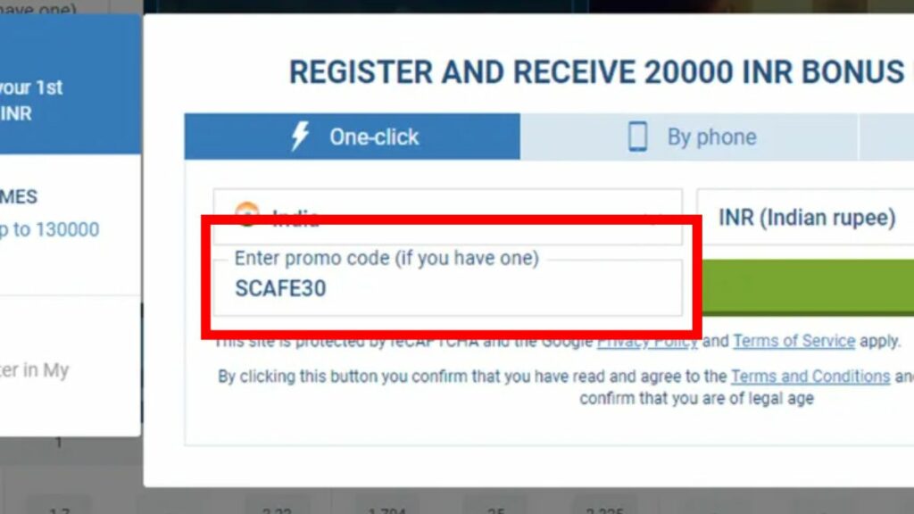 Promocode for betting in India 2024