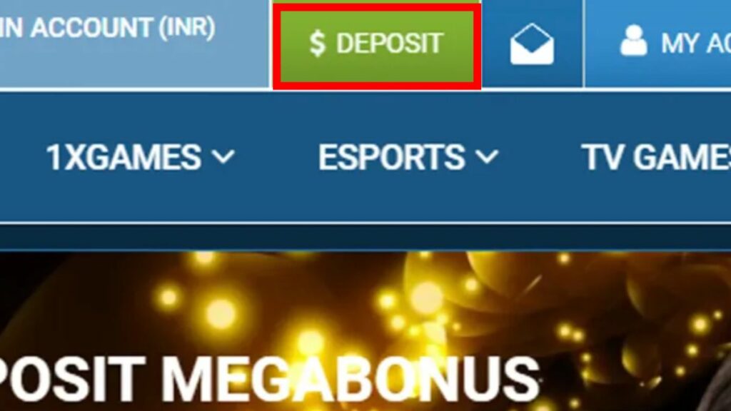 Deposit at 1xBet