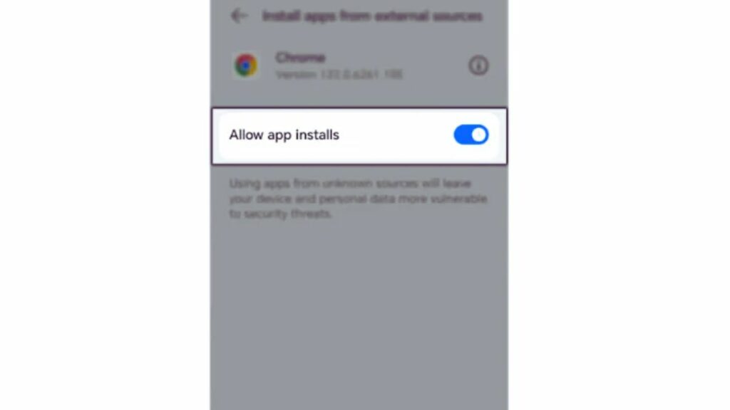 Change the security settings