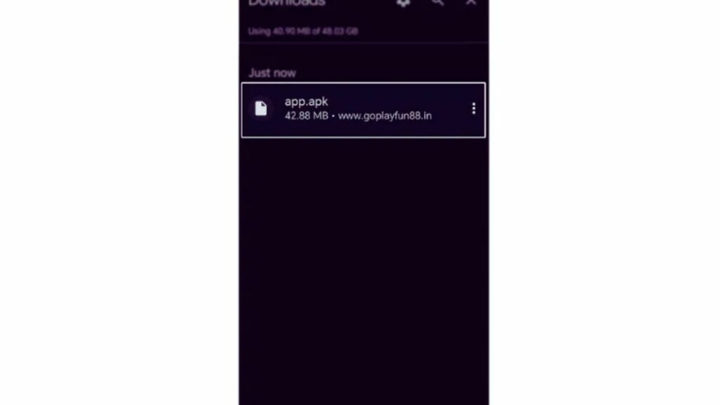 Install the file