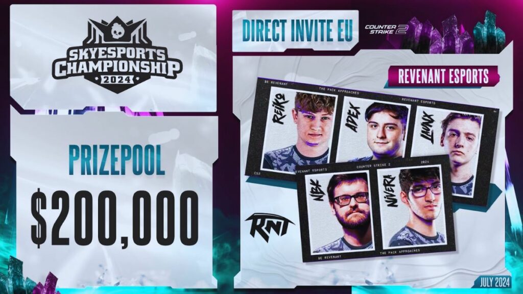 Skyesports, Revenant Esports, E Sports