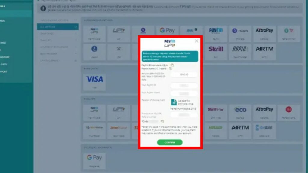 Make your first deposit
