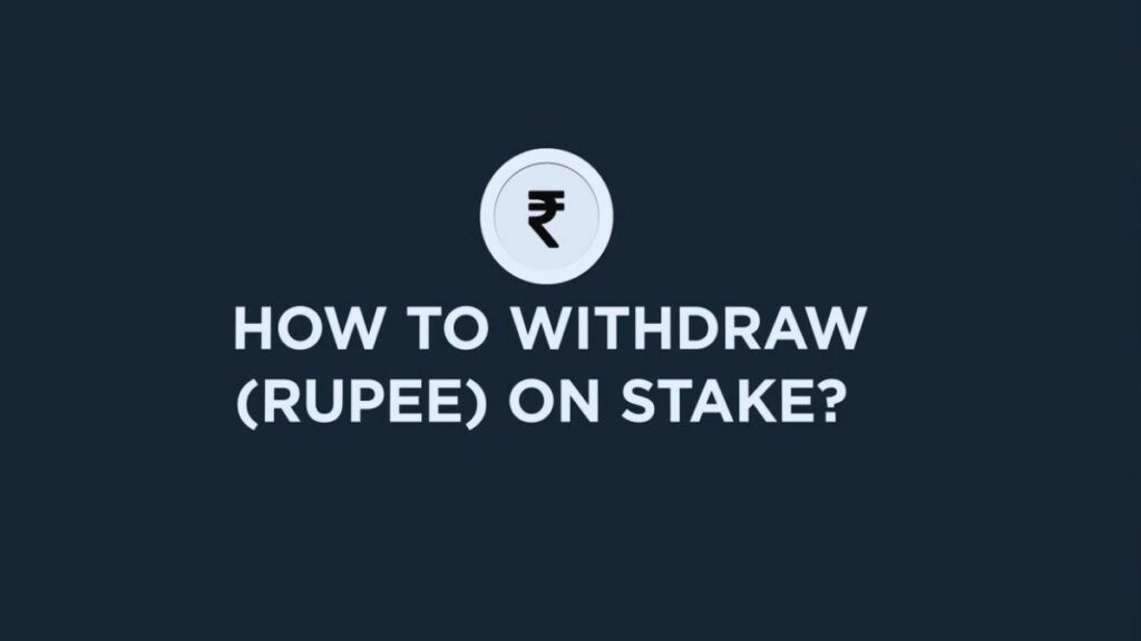 Withdraw in INR