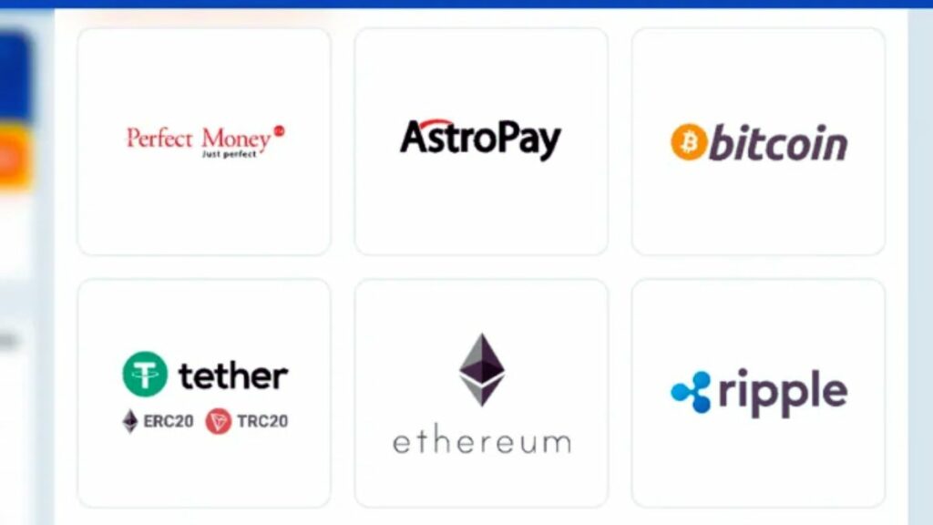 Select your deposit method