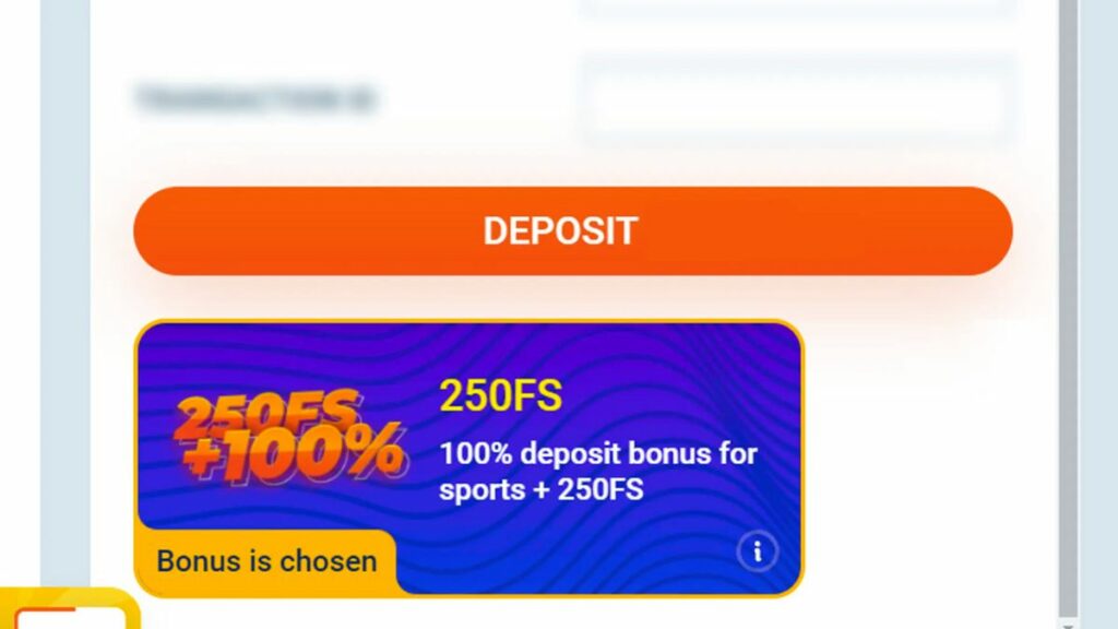 Confirm the deposit