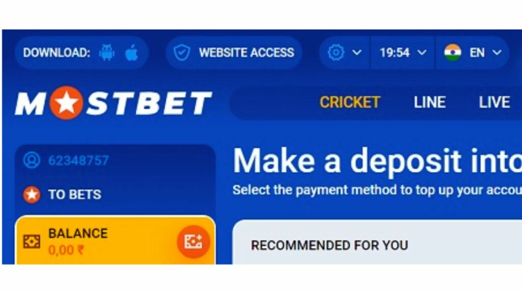 Mostbet home page