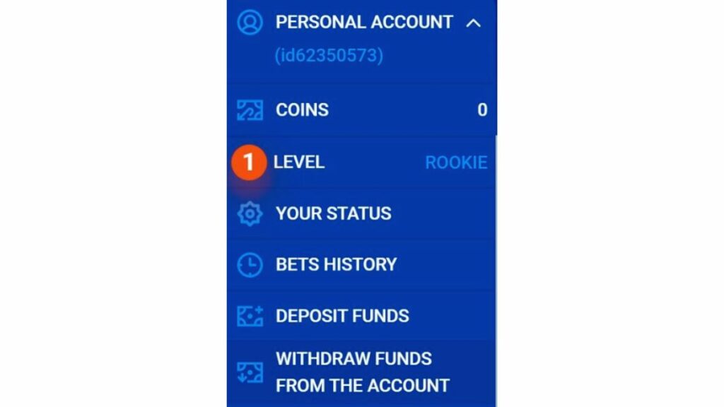 Locate the withdraw button