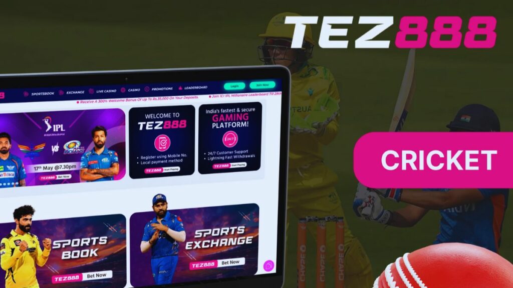Bet on Tez888 cricket
