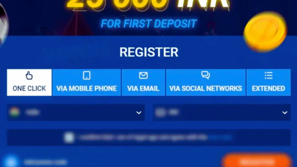 Select the registration method