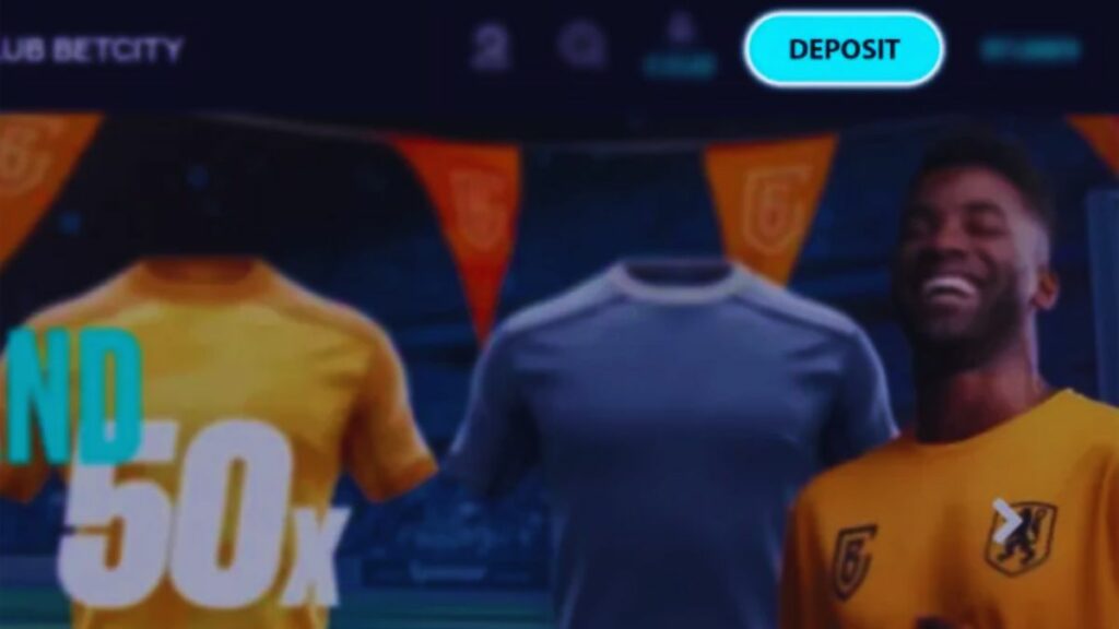 Betcity deposit button