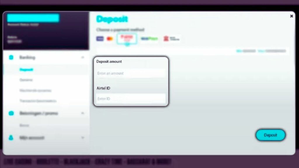 Confirm the deposit