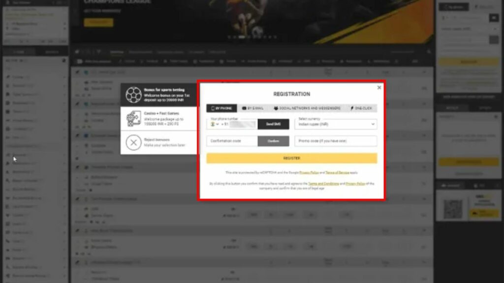 Register at Melbet