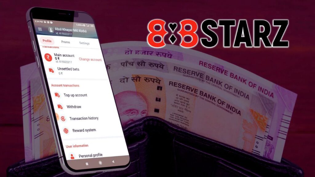 Withdraw from 888starz