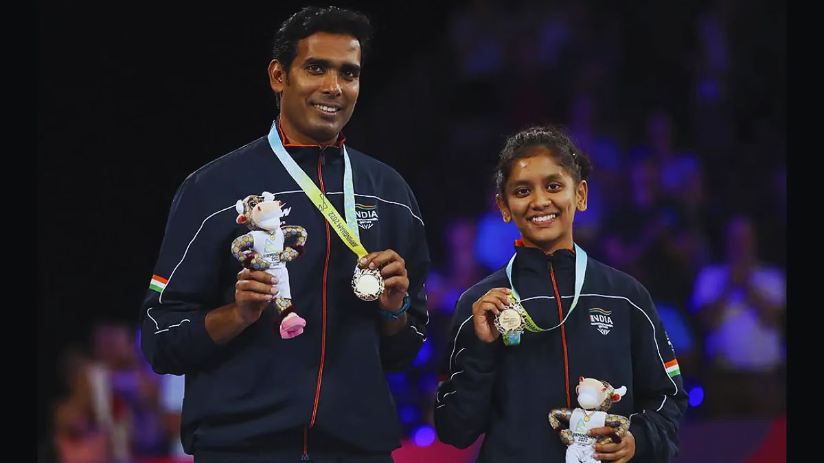 Manika Batra, Sreeja Akula, Achanta Sharath Kamal