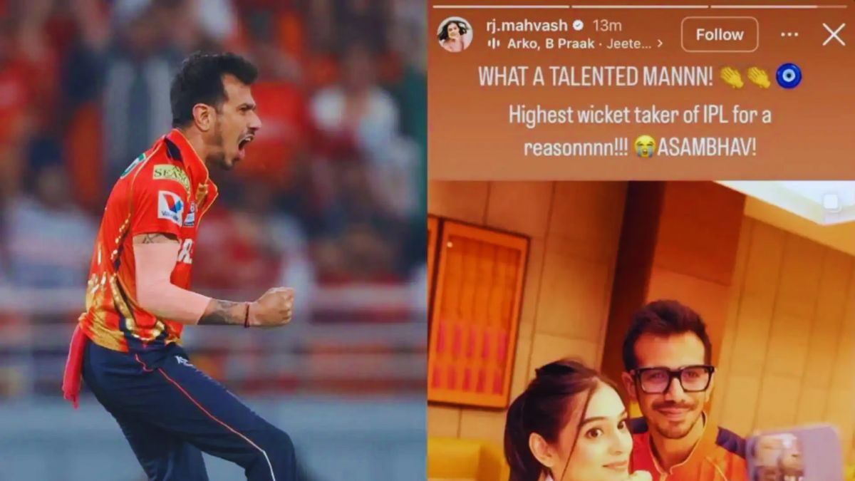 RJ Mahvash, Yuzvendra Chahal, Punjab Kings, Kolkata Knight Riders