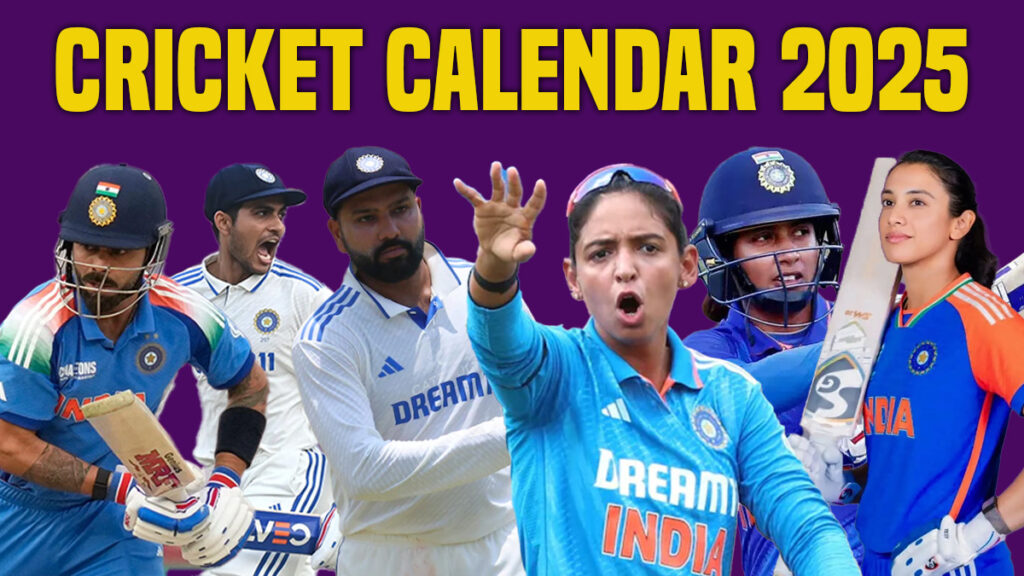 cricket calendar 2025