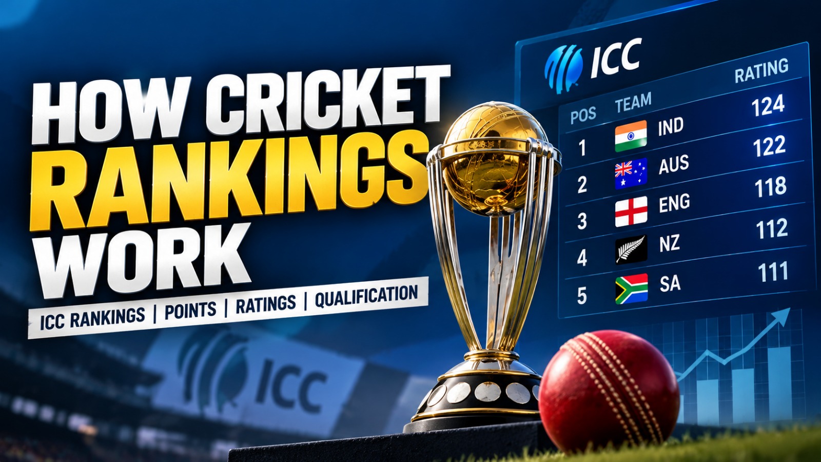 How Cricket Rankings Work: ICC Rankings, Points, Ratings and Qualification